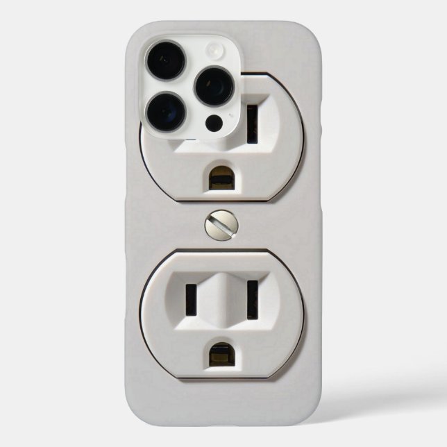 Funda iPhone 16 Pro Complemento de salida eléctrica (Reverso )