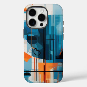 Funda iPhone 16 Pro Composición de formas geométricas abstractas