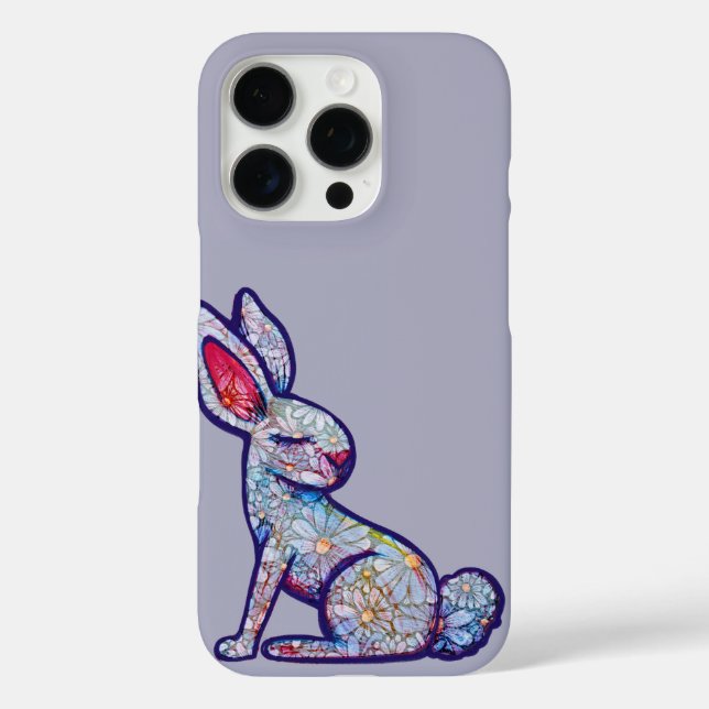 Funda iPhone 16 Pro Conejo de conejo lindo (Reverso )