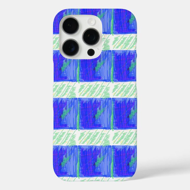 Funda iPhone 16 Pro Coolest Blue Nautical Abstract  (Reverso )