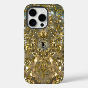 Funda iPhone 16 Pro Copachatlin Damask Monograma