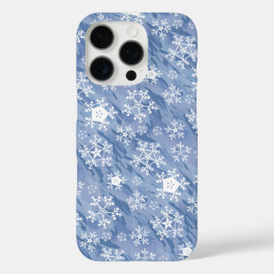 Funda iPhone 16 Pro Copos de nieve blancos