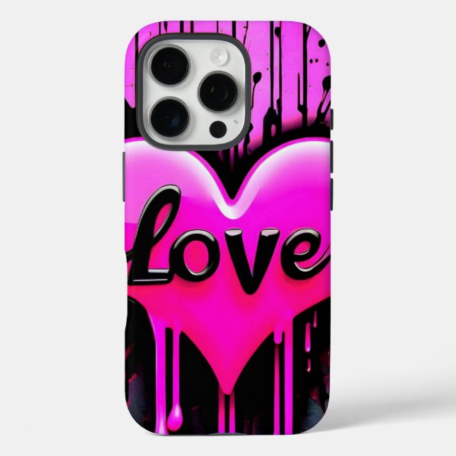 Funda iPhone 16 Pro Corazón sangrante (Reverso )