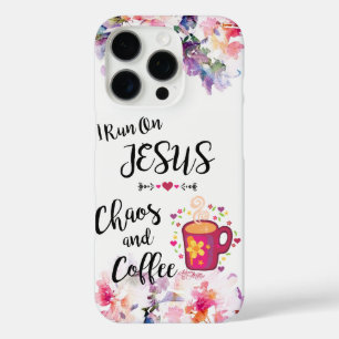 Funda iPhone 16 Pro Corro Sobre Jesús, Caos Y Café