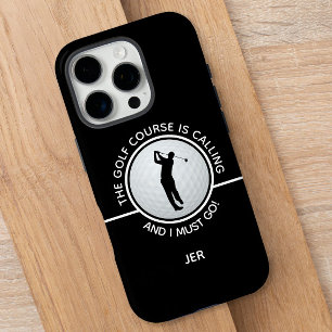 Funda iPhone 16 Pro Cotización de campo de golf regalo divertido golfi