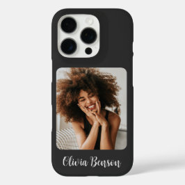 Funda iPhone 16 Pro Crear tu propio nombre y foto personalizados moder