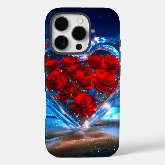 Funda iPhone 16 Pro Cristal floral floreciente (Reverso )