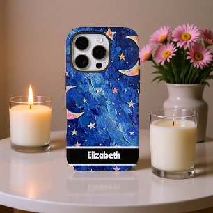 Funda iPhone 16 Pro Cubierta Celestial Del Teléfono Swirl Del personal