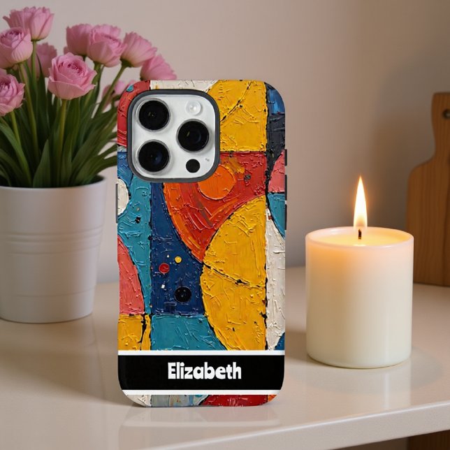 Funda iPhone 16 Pro Cubierta de teléfono de bloques cúbicos de persona (Subido por el creador)