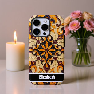 Funda iPhone 16 Pro Cubierta de teléfono de Mandala ordenada por perso