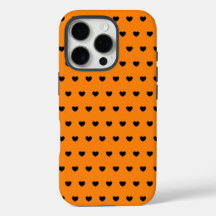 Funda iPhone 16 Pro Cubierta para iPhone naranja y negro