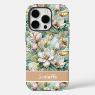 Funda iPhone 16 Pro Custom Elegant Magnolias