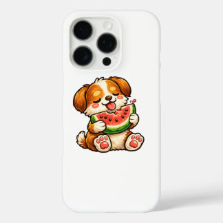 Funda iPhone 16 Pro Cute Dog Watermelon
