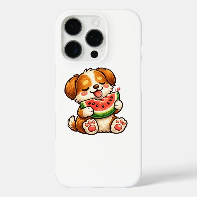 Funda iPhone 16 Pro Cute Dog Watermelon (Reverso )
