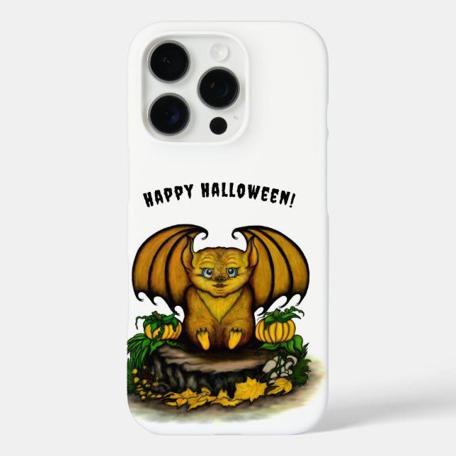 Funda iPhone 16 Pro Cute Halloween Bat (Reverso )