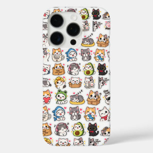 Funda iPhone 16 Pro Cute Kawaii Cat Phone Case – Adorable