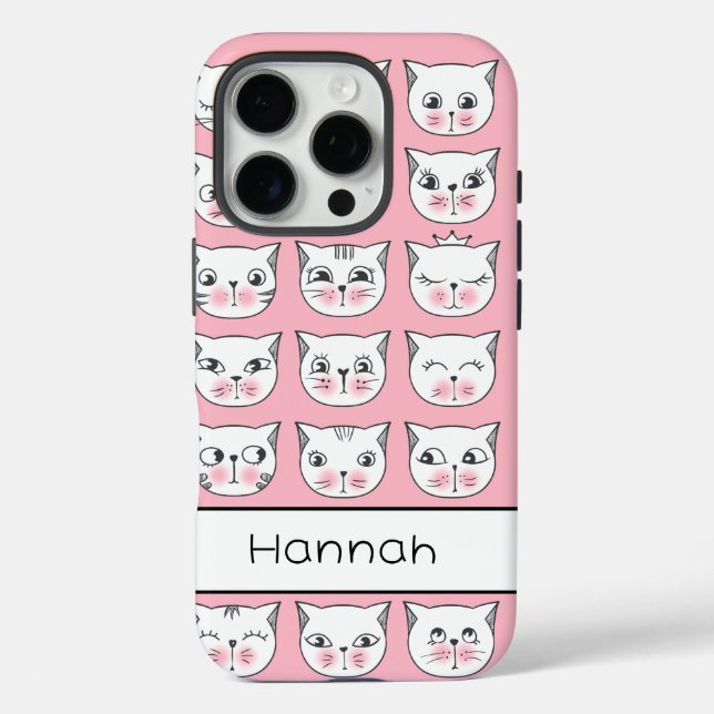 Funda iPhone 16 Pro Cute Kitties (Reverso )