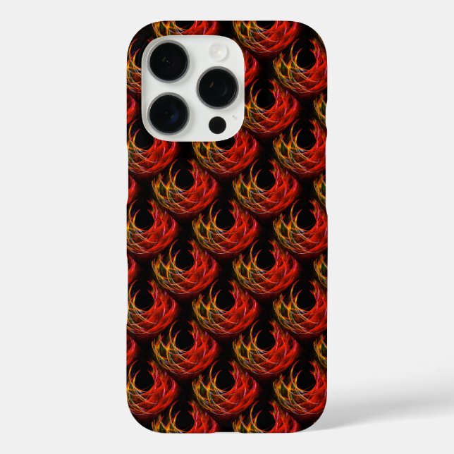 Funda iPhone 16 Pro Cute Modern Boho Elegant Abstract Art Pattern #503 (Reverso )