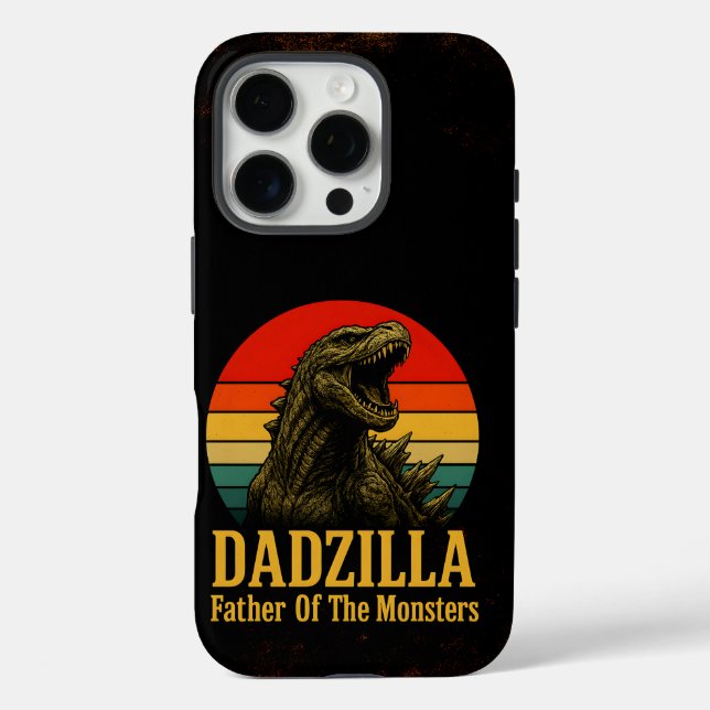 Funda iPhone 16 Pro Dadzilla Padre De Los Monstruos Día Del Padre (Reverso )