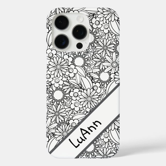 Funda iPhone 16 Pro Daisy May Artística (Reverso )