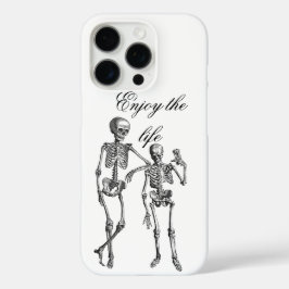 Funda iPhone 16 Pro Dancing Skeletons Illustration 
