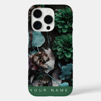 Funda iPhone 16 Pro Dark Bloom Green