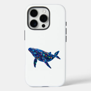Funda iPhone 16 Pro Delfín de diamante - Arte vibrante