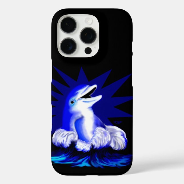 Funda iPhone 16 Pro Delfín sonriente (Reverso )