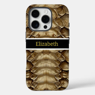 Funda iPhone 16 Pro Detalle del patrón de piel de serpiente