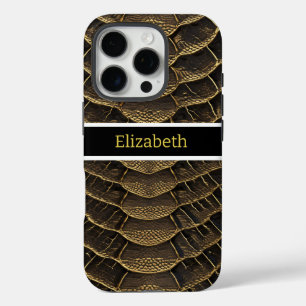 Funda iPhone 16 Pro Detalles complejos de un piel de serpiente venenos