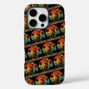 Funda iPhone 16 Pro Día de la Madre Grammysaurus T Rex Dinosaur Grammy
