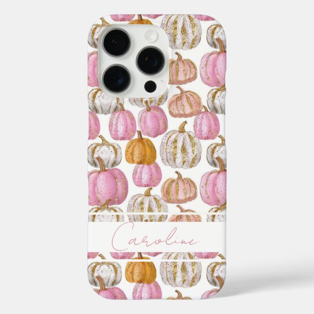 Funda iPhone 16 Pro Dibujo Personalizado de Calabaza (Reverso )
