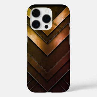 Funda iPhone 16 Pro Diseño abstracto de chevron en capas