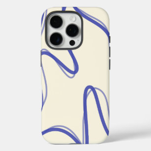 Funda iPhone 16 Pro Diseño abstracto suave - Arte estético mínimo