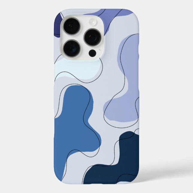 Funda iPhone 16 Pro Diseño abstracto suave - Arte estético mínimo (Reverso )