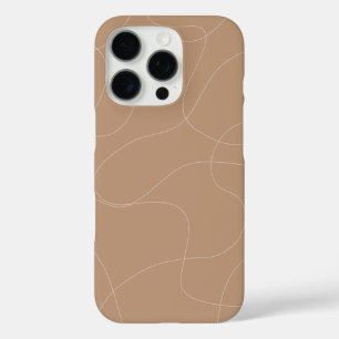 Funda iPhone 16 Pro Diseño abstracto suave - Arte estético mínimo