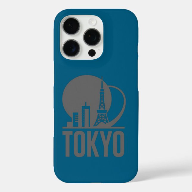Funda iPhone 16 Pro Diseño de círculo aéreo en Tokio (Reverso )