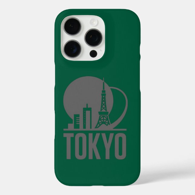 Funda iPhone 16 Pro Diseño de círculo aéreo en Tokio (Reverso )