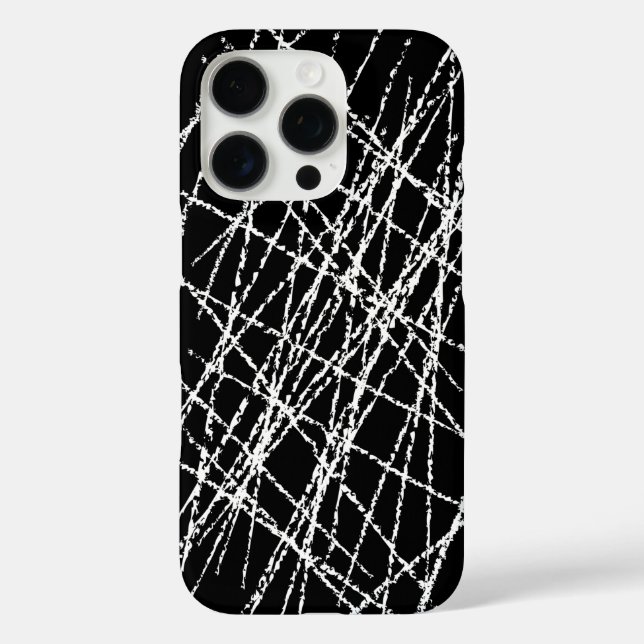 Funda iPhone 16 Pro Diseño de Guay en blanco y negro (Reverso )