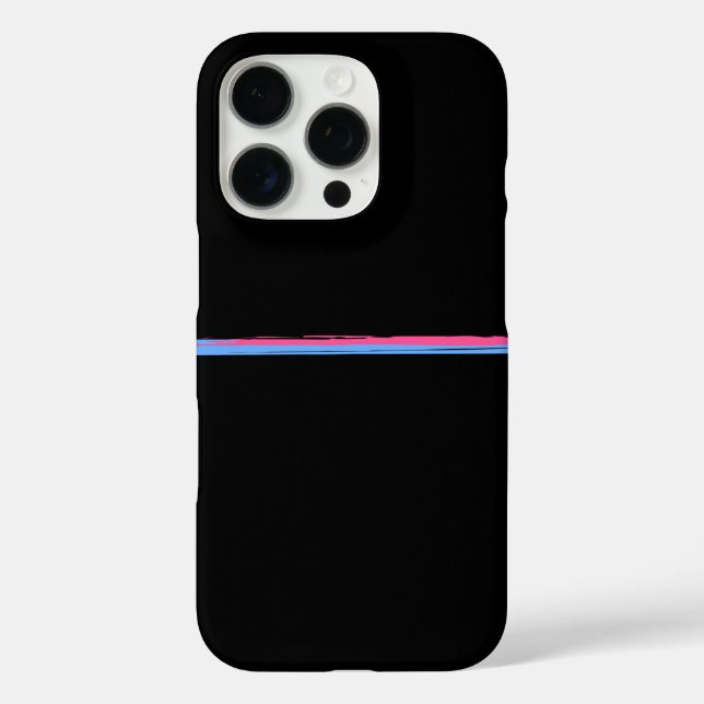 Funda iPhone 16 Pro Diseño de moda en fondo negro (Reverso )