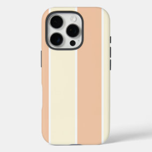 Funda iPhone 16 Pro Diseño de patrón de franja vertical de color suave