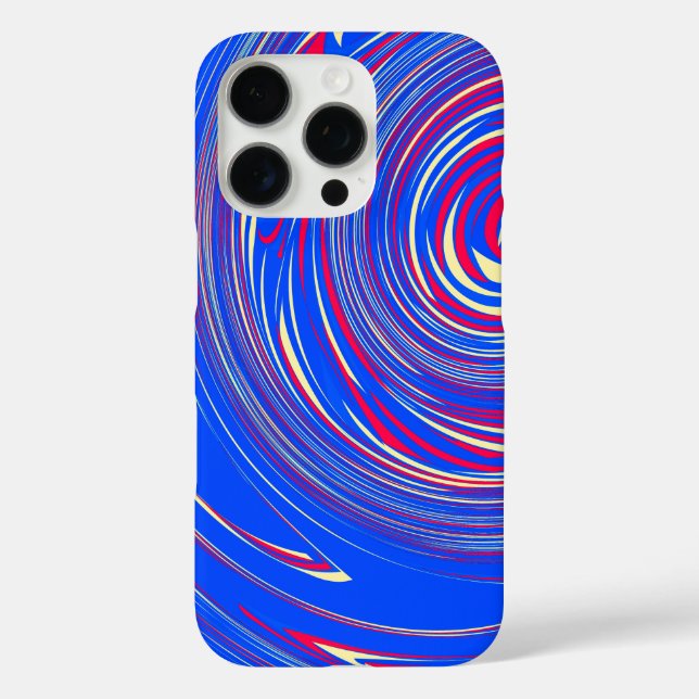 Funda iPhone 16 Pro Diseño de patrón de mármol abstracto moderno (Reverso )