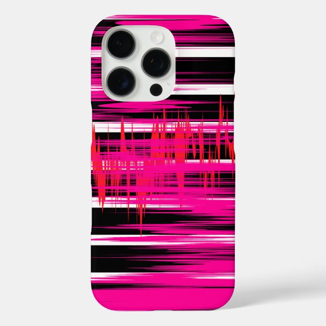 Funda iPhone 16 Pro Diseño de Patrón Moderno (Reverso )