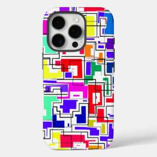 Funda iPhone 16 Pro Diseño de patrones coloridos modernos