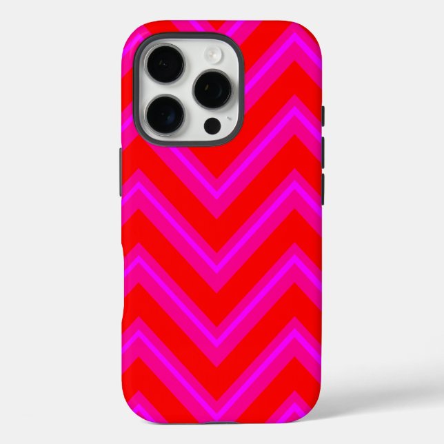 Funda iPhone 16 Pro Diseño de patrones de chequeo luminoso (Reverso )