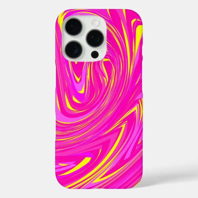 Funda iPhone 16 Pro Diseño de patrones de mármol abstracto hermoso (Reverso )