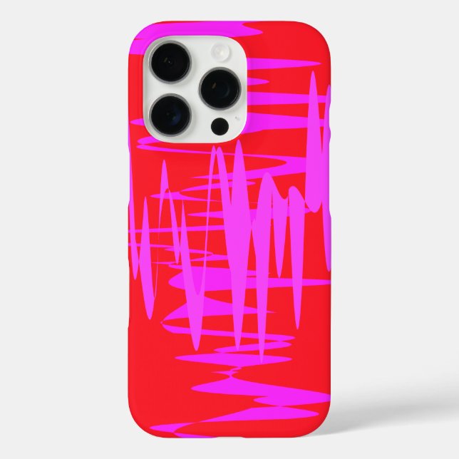 Funda iPhone 16 Pro Diseño de patrones de moda (Reverso )