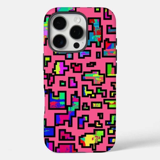 Funda iPhone 16 Pro Diseño de patrones elegante (Reverso )