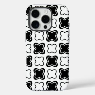 Funda iPhone 16 Pro Diseño de patrones en blanco y negro