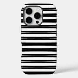 Funda iPhone 16 Pro Diseño de patrones en blanco y negro